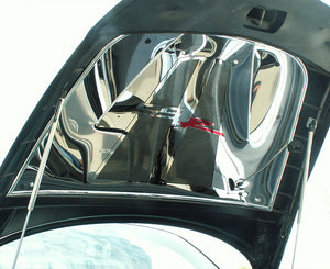 SSR HOOD PANEL POLISHED DELUXE W/ CARBON FIBER VINYL