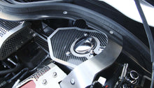 Load image into Gallery viewer, HTC C8 CORVETTE SHOCK TOWER COVERS WITH BRUSHED TRIM | CARBON FIBER
