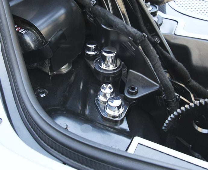 HTC C8 CORVETTE HINGE DRESS-UP BOLT AND NUT KIT | TRIPLE COATED CHROME