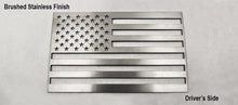 Load image into Gallery viewer, AMERICAN FLAG EMBLEM 1 OR 2 PIECE SET | STAINLESS STEEL, CHOOSE COLOR &amp; FINISH | POLISHED NO COLOR 1PC
