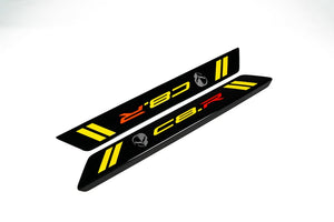 AMT C8 CORVETTE CARBON FLASH C8R DOOR SILL PLATE COVERS