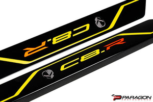 AMT C8 CORVETTE CARBON FLASH C8R DOOR SILL PLATE COVERS