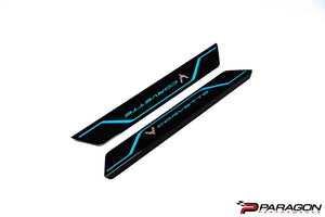 AMT C8 CORVETTE CARBON FLASH "CORVETTE" DOOR SILL PLATE COVERS