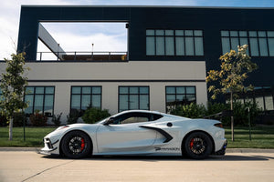 APEX VS-5RS 19X9, 20X11.5 FORGED C8 CORVETTE WHEELS - BRUSHED CLEAR