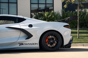 APEX VS-5RS 19X9, 20X11.5 FORGED C8 CORVETTE WHEELS - BRUSHED CLEAR