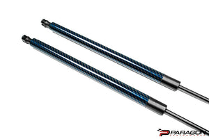 C8 CORVETTE CARBON FIBER HOOD STRUTS - BLUE| PARAGON PERFORMANCE