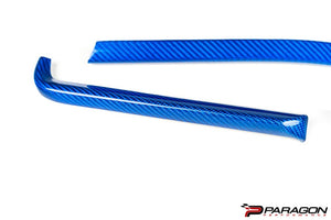 C8 CORVETTE BLUE CARBON FIBER INTERIOR TRIM - 3 PC KIT