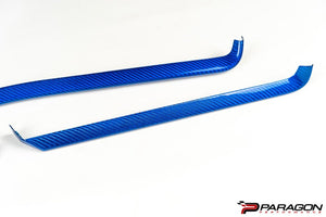 C8 CORVETTE BLUE CARBON FIBER INTERIOR TRIM - 3 PC KIT