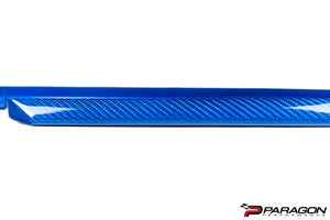 C8 CORVETTE BLUE CARBON FIBER INTERIOR TRIM - 3 PC KIT