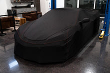 Load image into Gallery viewer, C8 CORVETTE PREMIUM GM CAR COVER - BLACK WITH ACCESS PANELS
