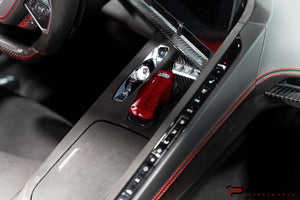 CCS C8 CORVETTE RED CARBON FIBER MODE SELECT OVERLAY