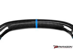 PARAGON PERFORMANCE C8 Z06 STYLE CORVETTE CARBON FIBER STEERING WHEEL - BLUE