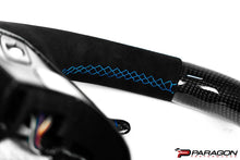 Load image into Gallery viewer, PARAGON PERFORMANCE C8 Z06 STYLE CORVETTE CARBON FIBER STEERING WHEEL - BLUE
