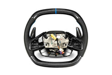 Load image into Gallery viewer, PARAGON PERFORMANCE C8 Z06 STYLE CORVETTE CARBON FIBER STEERING WHEEL - BLUE
