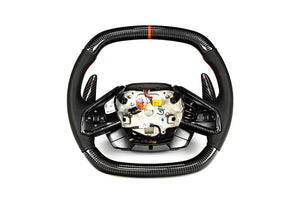 PARAGON PERFORMANCE C8 Z06 STYLE CORVETTE CARBON FIBER STEERING WHEEL - RED
