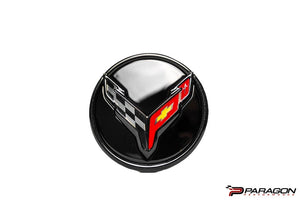 C8 CORVETTE CARBON FLASH CENTER CAP