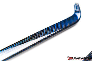 C8 CORVETTE CARBON FIBER INTERIOR TRIM - BLUE - 3 PC KIT