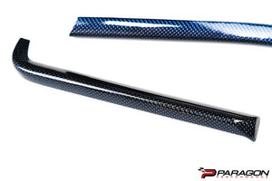 C8 CORVETTE CARBON FIBER INTERIOR TRIM - BLUE - 3 PC KIT