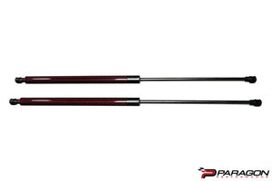 C8 CORVETTE CARBON FIBER HOOD STRUTS - RED | PARAGON PERFORMANCE