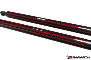 C8 CORVETTE CARBON FIBER HOOD STRUTS - RED | PARAGON PERFORMANCE