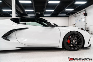 C8 CORVETTE ROCKER PANEL EXTENSIONS - BLACK