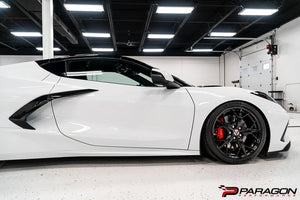 C8 CORVETTE ROCKER PANEL EXTENSIONS - BLACK