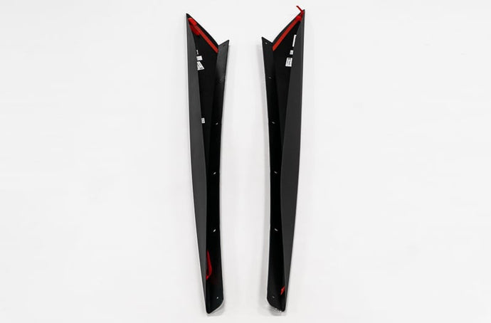 C8 CORVETTE ROCKER PANEL EXTENSIONS - BLACK