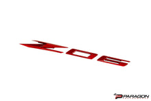 Load image into Gallery viewer, C8 CORVETTE RED Z06 EMBLEM - PAIR
