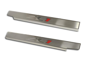 2012-2015 CAMARO ZL1 - EXECUTIVE SERIES 'ZL1' DOOR SILLS 2PC | BRUSHED/POLISHED STAINLESS STEEL