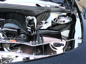 2010-2011 CAMARO - DELUXE INNER FENDER COVERS 10PC W/FUSE BOX COVER | POLISHED STAINLESS STEEL