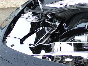 2010-2011 CAMARO - DELUXE INNER FENDER COVERS 10PC W/FUSE BOX COVER | POLISHED STAINLESS STEEL