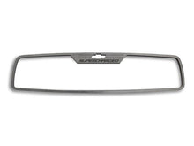 Load image into Gallery viewer, 2012-2013 CAMARO - REAR VIEW MIRROR TRIM &quot;SUPERCHARGED&quot; STYLE FOR RECTANGLE MIRROR | BRUSHED STAINLESS
