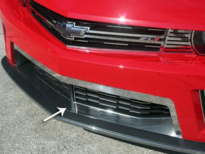 2012-2013 CAMARO ZL1 - SPLITTER LOWER FRONT TRIM | BRUSHED STAINLESS STEEL