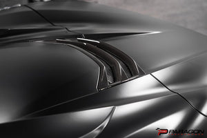 CCS C8 CORVETTE CONVERTIBLE CARBON FIBER HATCH VENT OVERLAY