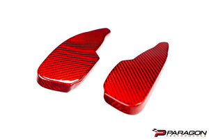 CCS C8 CORVETTE CARBON FIBER PADDLE SHIFTER EXTENDERS - RED