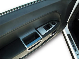 2008-2014 CHALLENGER 5.7/SRT8 - DOOR HANDLE PULL TRIM 2PC | BRUSHED STAINLESS STEEL