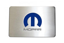 Load image into Gallery viewer, 2008-2023 CHALLENGER/2005-2015 CHARGER - FUSE BOX COVER PLATE WITH MOPAR M LOGO | BRUSHED STAINLESS STEEL
