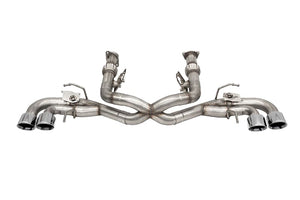CORSA C8 CORVETTE MUFFLER DELETE 3.0" CAT BACK QUAD 4.5" TIPS