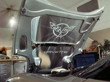 Load image into Gallery viewer, 1997-2004 C5Z06 CORVETTE - C5 HOOD PANEL INSERTS 5PC  POLISHED STAINLESS STEEL  C5Z06 PLAIN &amp; POLISHED HOOD PANEL
