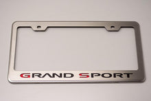 Load image into Gallery viewer, 2006-2013 C6/GS CORVETTE - LICENSE PLATE FRAME GRAND SPORT STYLE | STAINLESS STEEL
