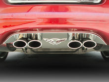 Load image into Gallery viewer, 1997-2004 C5Z06 CORVETTE- EXHAUST FILLER PANEL FOR STOCK EXHAUST, ANNIV. EMBLEM  STAINLESS STEEL
