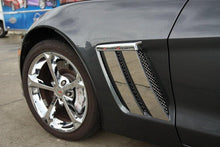 Load image into Gallery viewer, 2010-2013 GRAND SPORT CORVETTE - FENDER TRIM PLATES 4PC  POLISHED STAINLESS STEEL
