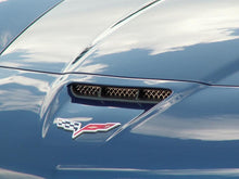 Load image into Gallery viewer, 2006-2013 Z06/GS/ZR1/C6 CORVETTE - LASER MESH HOOD VENT GRILLES | POLISHED STAINLESS STEEL
