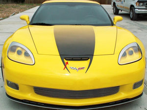 2006-2013 Z06/GS/ZR1/C6 CORVETTE - PERFORATED HOOD VENT GRILLES | POLISHED STAINLESS STEEL