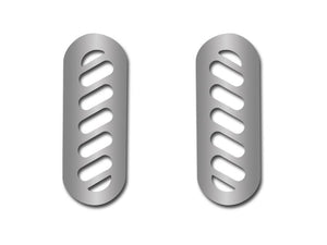 1997-2004 C5/Z06 CORVETTE - PILLAR VENT COVERS 2PC | BRUSHED STAINLESS STEEL