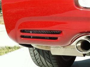 1997-2004 C5/Z06 CORVETTE - REAR BUMPER GRILLES LASER MESH 2PC | POLISHED STAINLESS STEEL