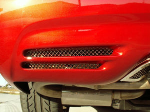 1997-2004 C5/Z06 CORVETTE - REAR BUMPER GRILLES LASER MESH 2PC | POLISHED STAINLESS STEEL