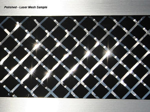 2009-2013 ZR1 CORVETTE - LASER MESH SIDE VENT GRILLES 4PC | POLISHED STAINLESS STEEL