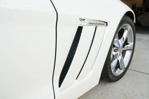 2010-2013 GS CORVETTE - SIDE VENT GRILLES 6PC| BLAKK STEALTH STAINLESS LASER MESH