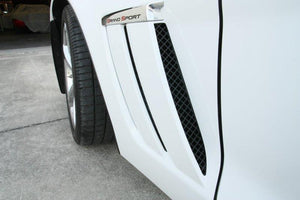 2010-2013 GS CORVETTE - SIDE VENT GRILLES 6PC| BLAKK STEALTH STAINLESS LASER MESH